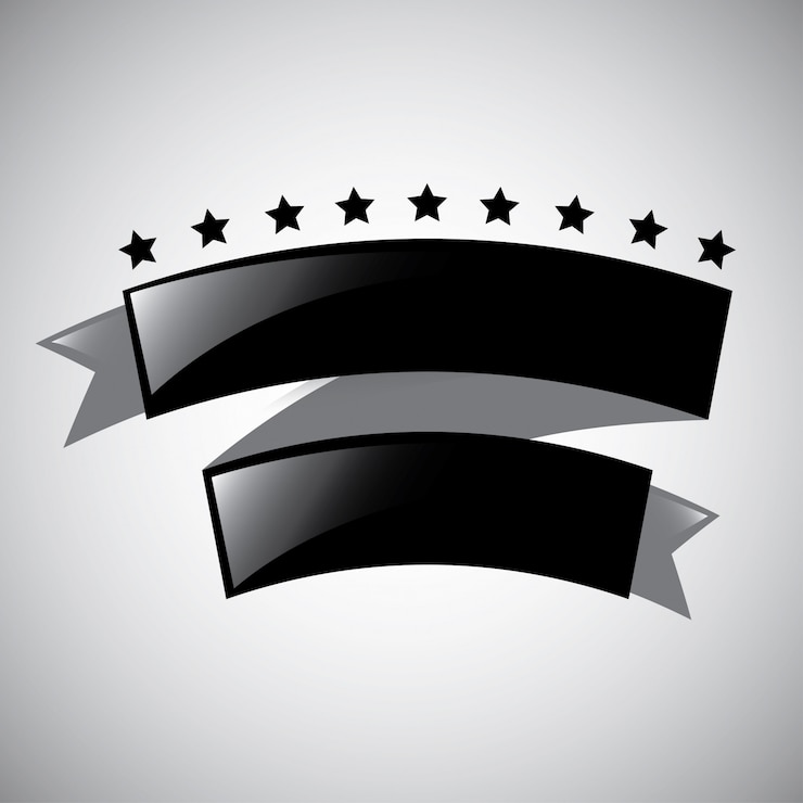 Free Vector black ribbon 