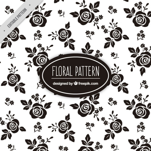 Download Free Black Roses Floral Pattern Svg Dxf Eps Png Tree Vectors Photos And Psd Files Free Download