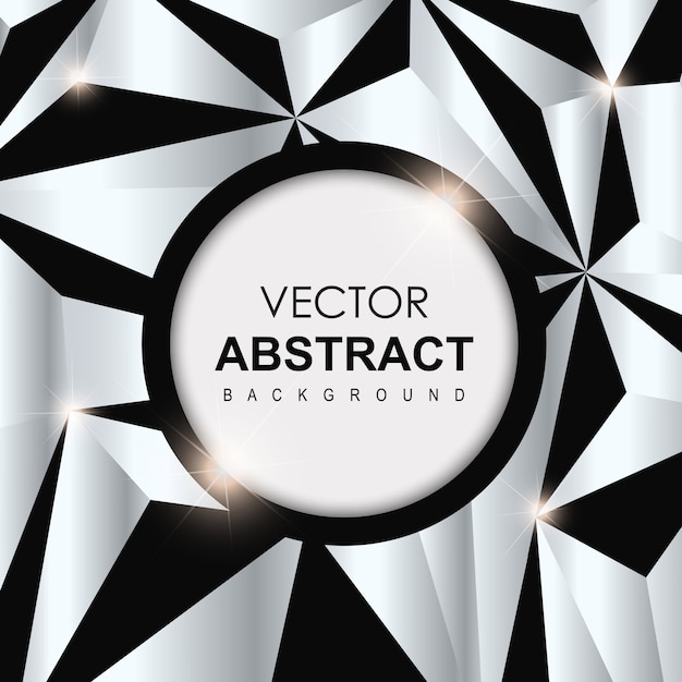 Free vector black & silver abstract background