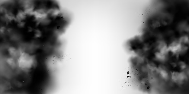 Black smoke background