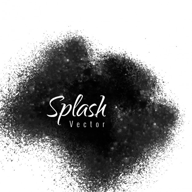Vettore gratuito colore nero splash sfondo
