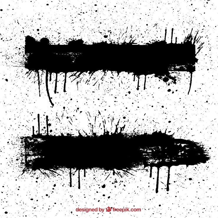 Free Vector black splashes