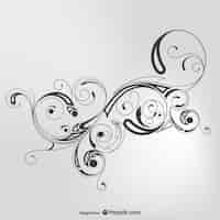 Free vector black swirls