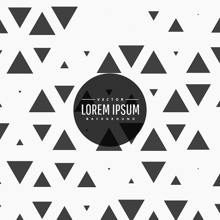 Free Vector black triangles pattern on white background