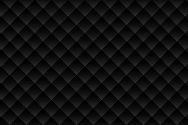 Free Vector black upholstery pattern background with diamond shapes