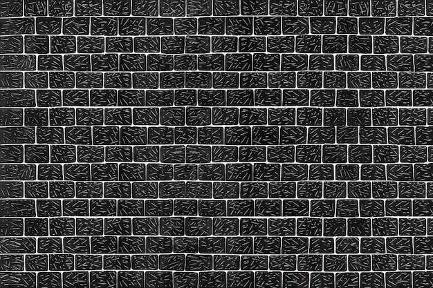 Black vintage brick wall pattern background , remix from artworks by Samuel Jessurun de Mesquita