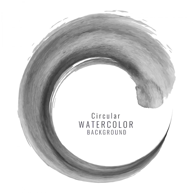 Black watercolor circular background