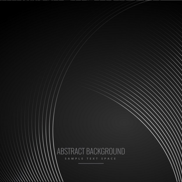 black wavy abstract background