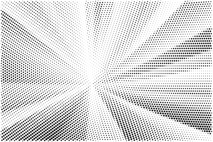 Free Vector black and white abstract grunge halftone pattern texture background