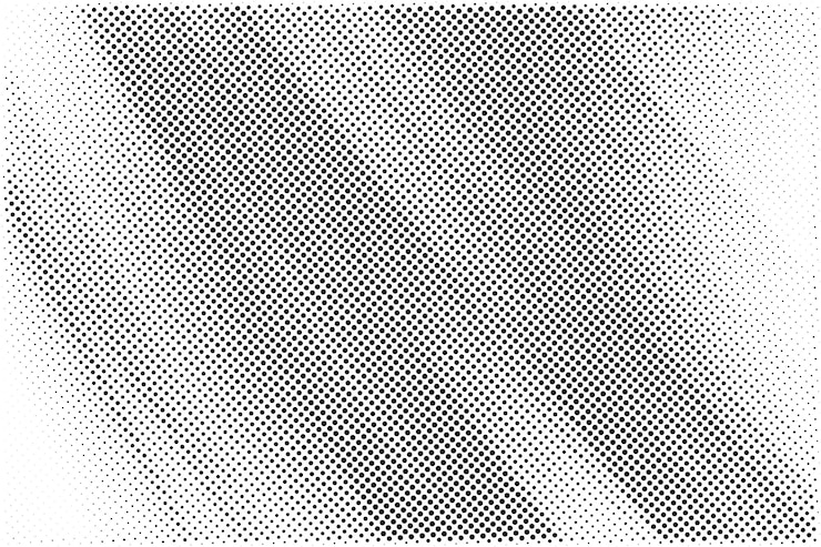 Free Vector black and white abstract grunge halftone pattern texture background