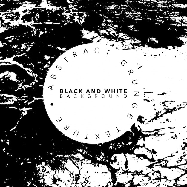 Free vector black and white abstract grunge poster template