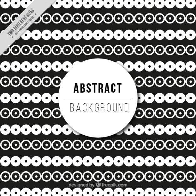 Free vector black and white abstract pattern design