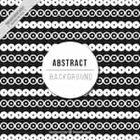 Free vector black and white abstract pattern design