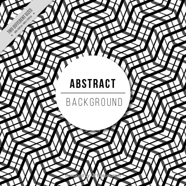 Free vector black and white abstract shapes pattern