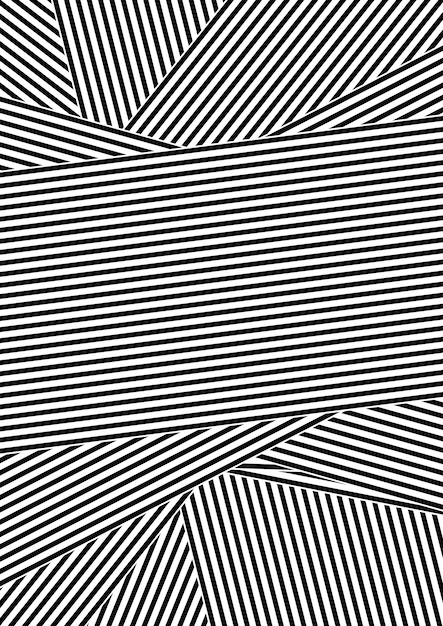 Черно-белый абстрактный полосатый дизайн фона