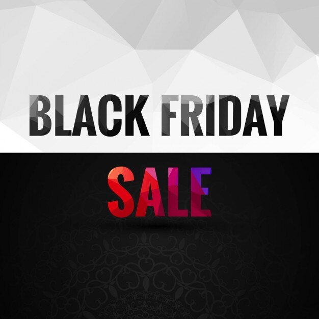 Free Vector black and white background for black friday