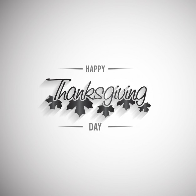 Vettore gratuito happy thanksgiving day lettering