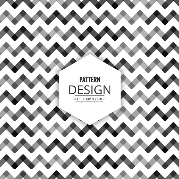 Free vector black and white background with zig zag shapes