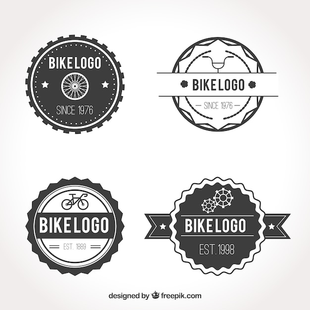 Download Free Download This Free Vector Black And White Bike Logo Use our free logo maker to create a logo and build your brand. Put your logo on business cards, promotional products, or your website for brand visibility.