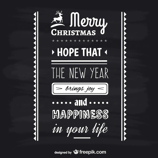 Black and white Christmas lettering