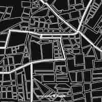 Free vector black and white city map