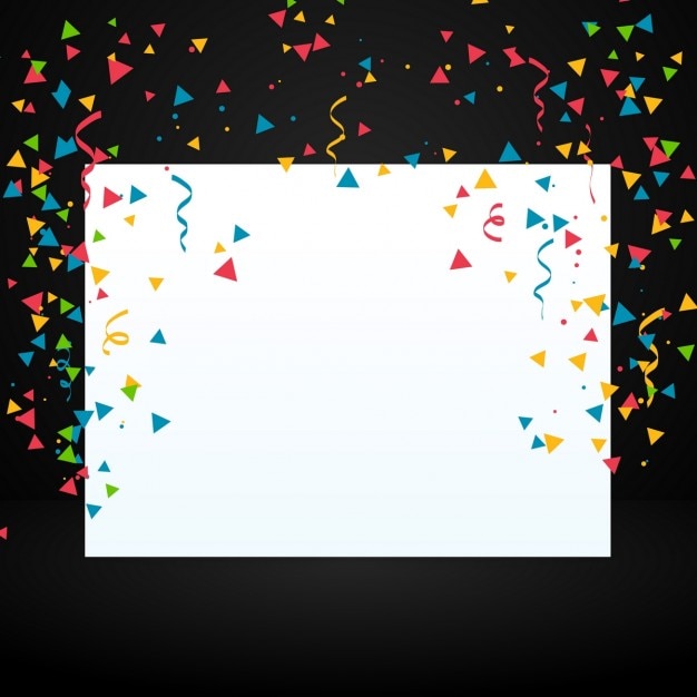 Download Free Black and White Confetti Background: Vector Templates