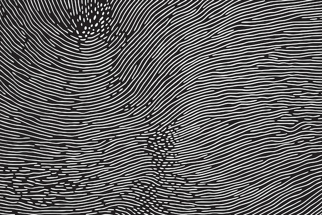 Black and white fingerprint layered mesh background