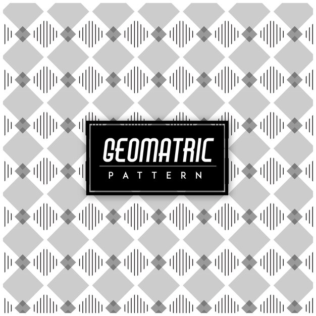 Black and White Geomatric Seamless Pattern Background