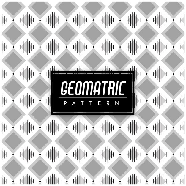 흑인과 백인 Geomatric 원활한 패턴 배경