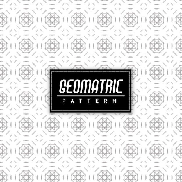 Black and White Geomatric Seamless Pattern Background