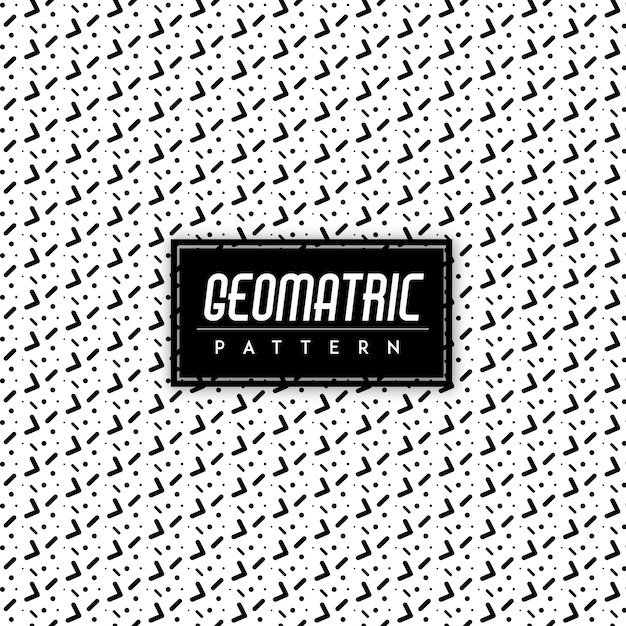 Free vector black and white geomatric seamless pattern background