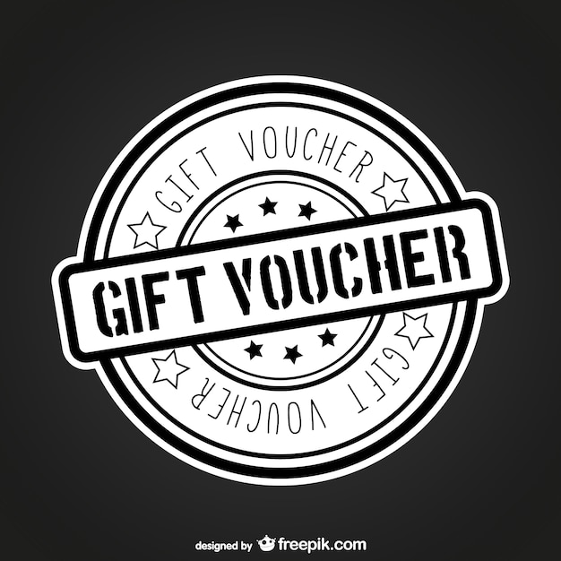 Free vector black and white gift voucher