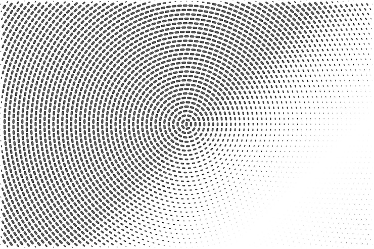 Free Vector black and white grunge halftone pattern texture background