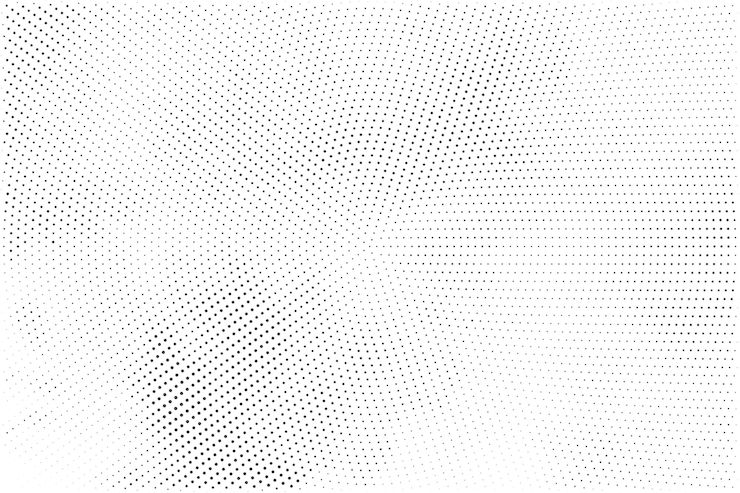 Black and white grunge halftone pattern texture background