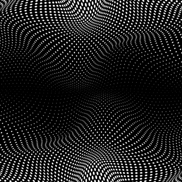 Black and white halftone background vector