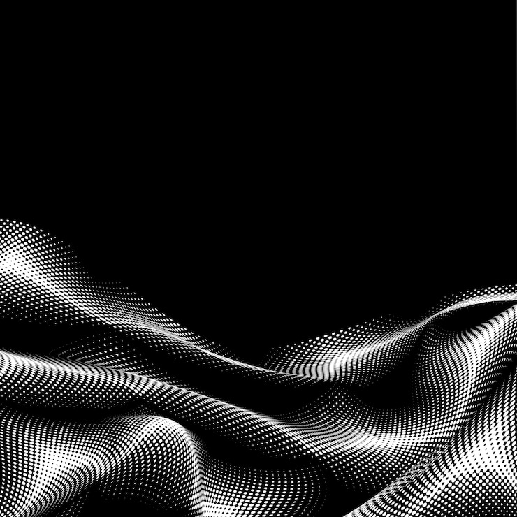 Free Vector black and white halftone background vector
