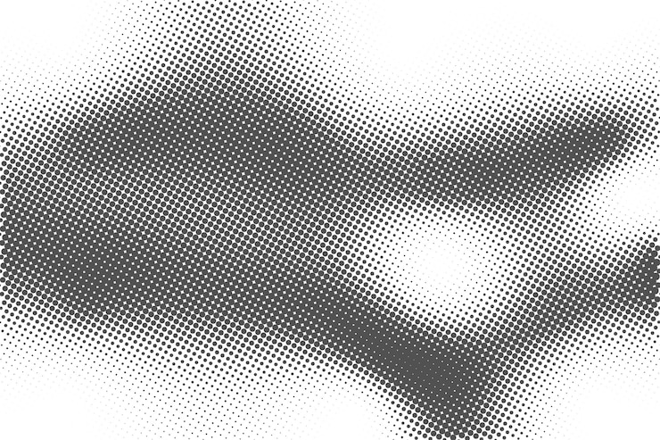 Free Vector black and white halftone pattern texture background