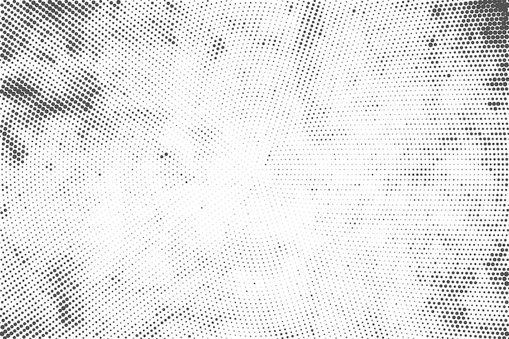 Free Vector black and white halftone pattern texture background