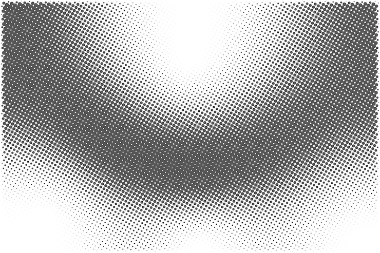 Free Vector black and white halftone pattern texture background