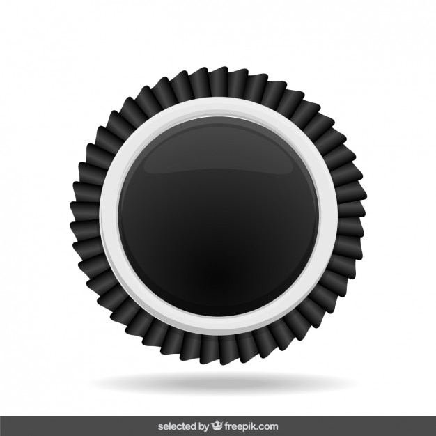 Black and white label