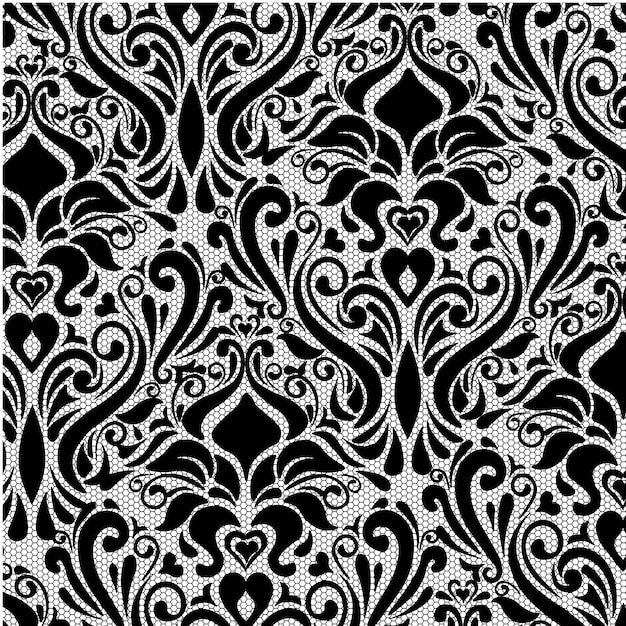 Black and white ornamental background