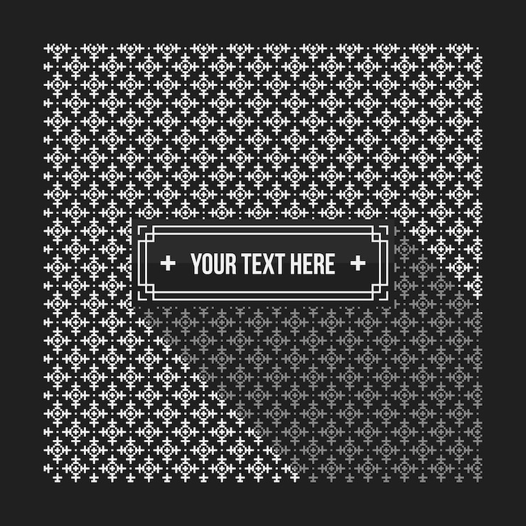 無料Vector 黒と白のパターンの背景テンプレート