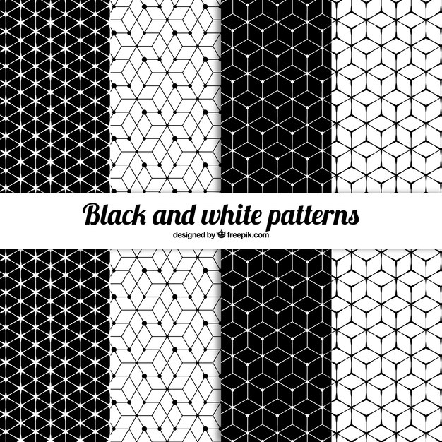 Black and white pattern collection