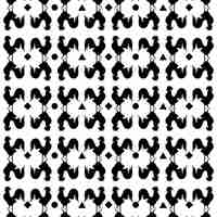 Free vector black and white pattern with rooster