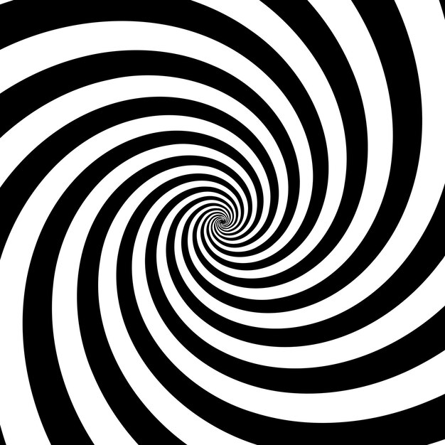 Black and white spiral background