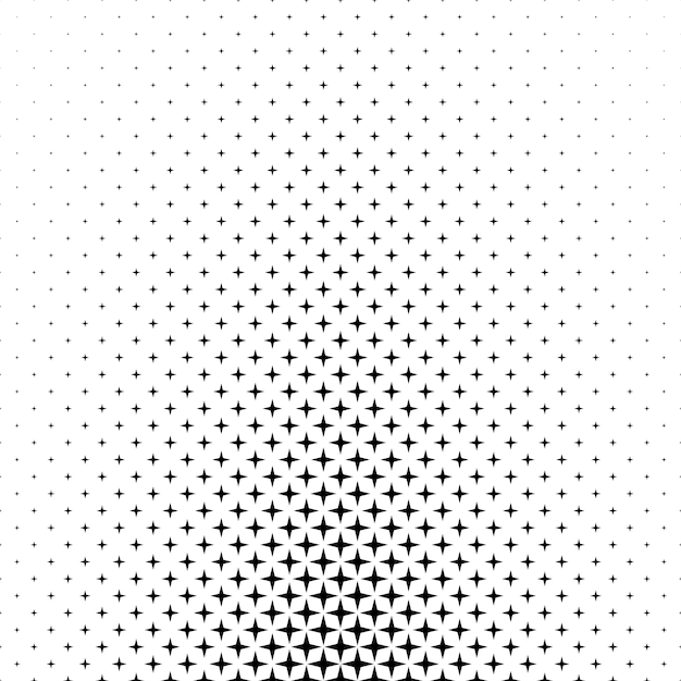 Black white star pattern - abstract background graphic from geometric shapes
