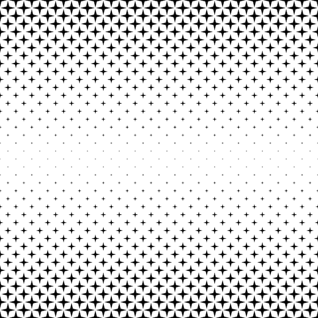 Black and white star pattern