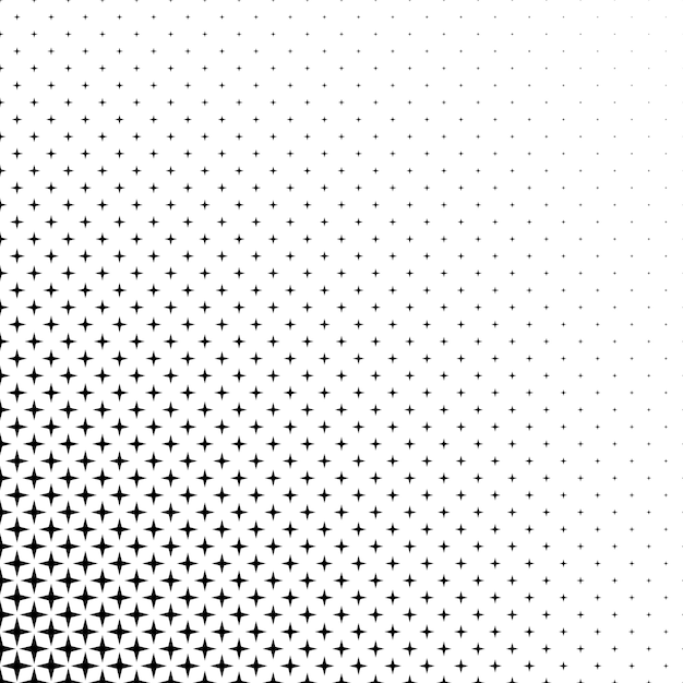 Black and white star pattern