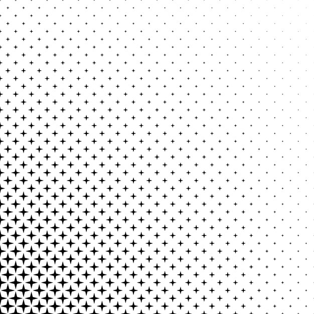 Black and white star pattern