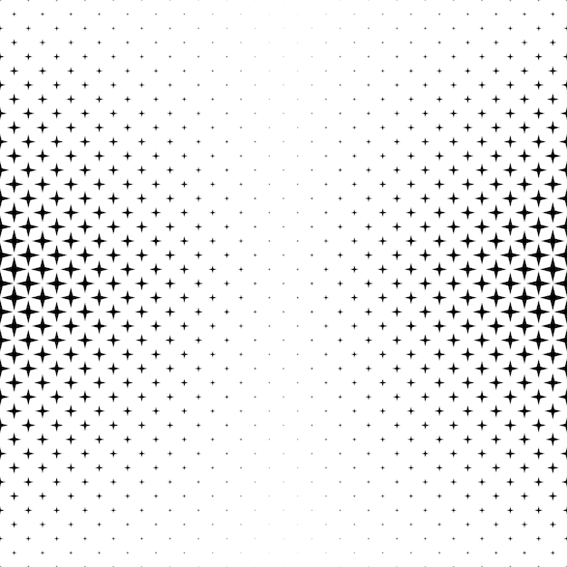 Black and white star pattern